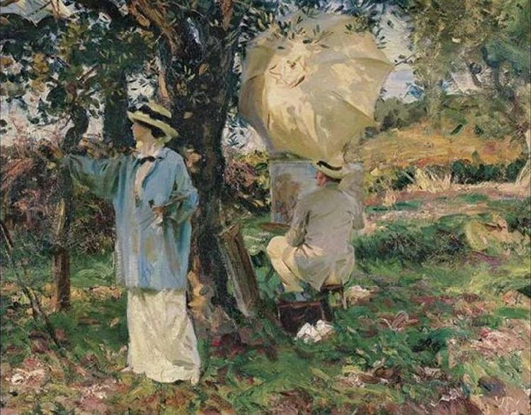 John Singer Sargent The Sketchers France oil painting art